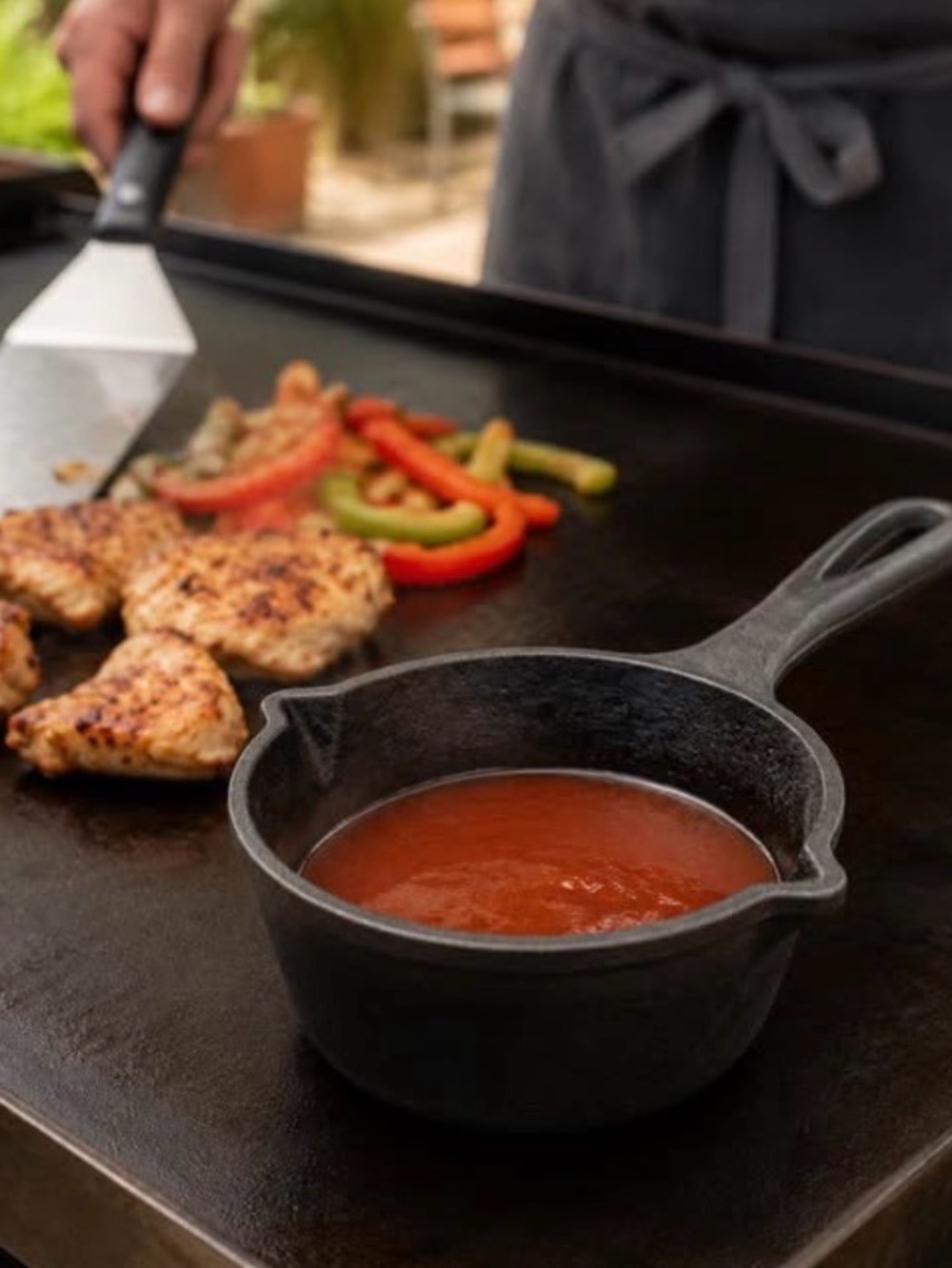 Cast Iron Butter Melting & Sauce Pot – Kitchen, Grill or Griddle